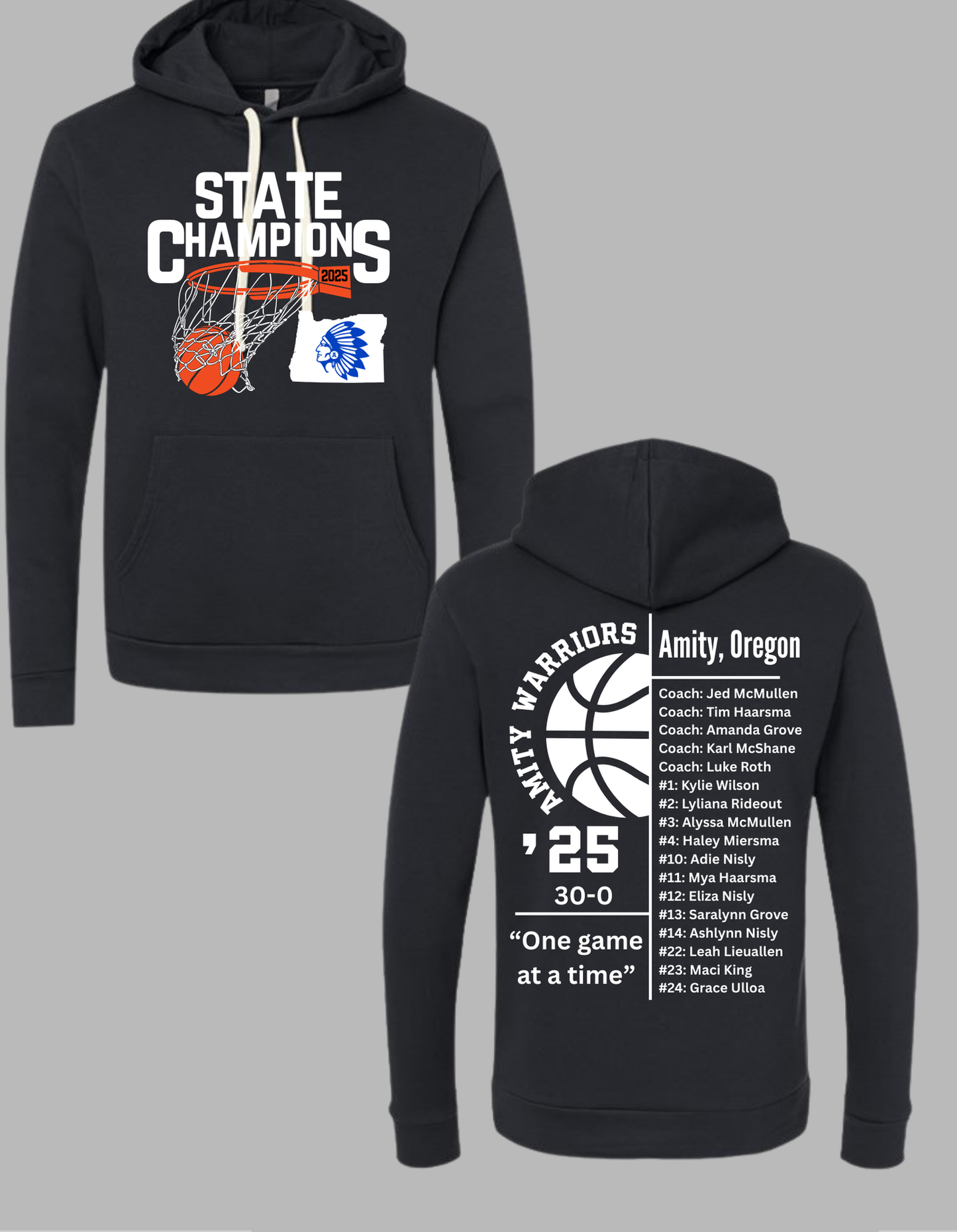 Amity Girls Basketball || State Champs|| 2025 || Hoodie