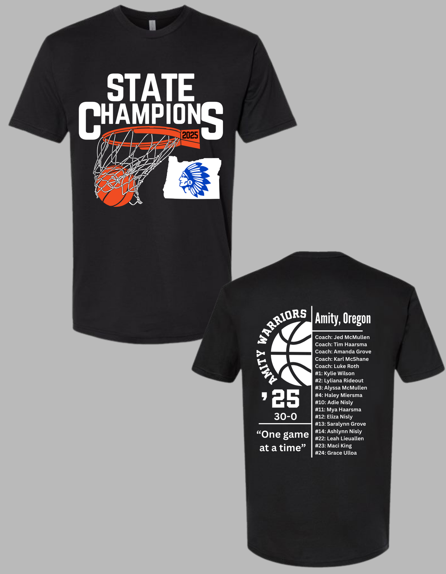 Amity Girls Basketball || State Champs|| 2025 || Tee