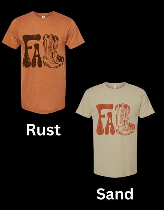 Fall Cowboy Boots & Pumpkin