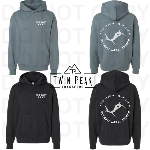 Detroit Lake Hoodie|| Made to Order