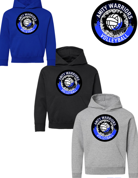Amity || "WARRIOR Volleyball" || Youth Sweatshirt