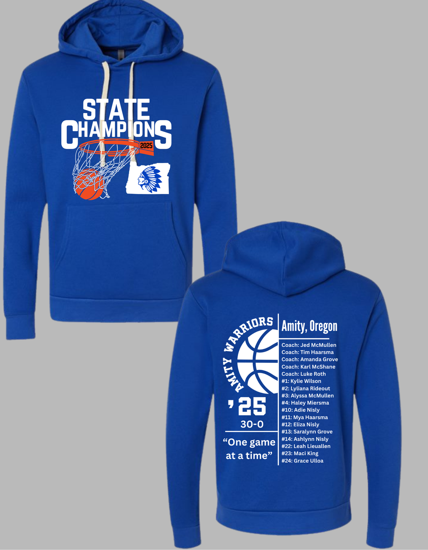 Amity Girls Basketball || State Champs|| 2025 || Hoodie